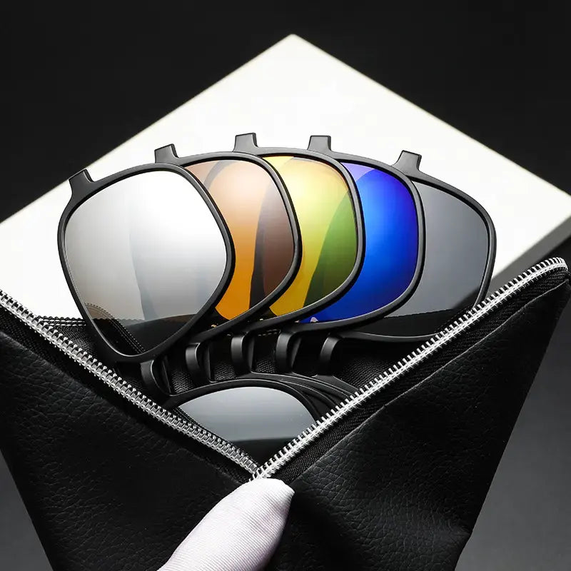 🕶️👀 LENTES 6 EN 1 MULTICOLOR FLY MAGNETIC+ RECETA GRATIS + ESTUCHE GRATIS 👀🕶️