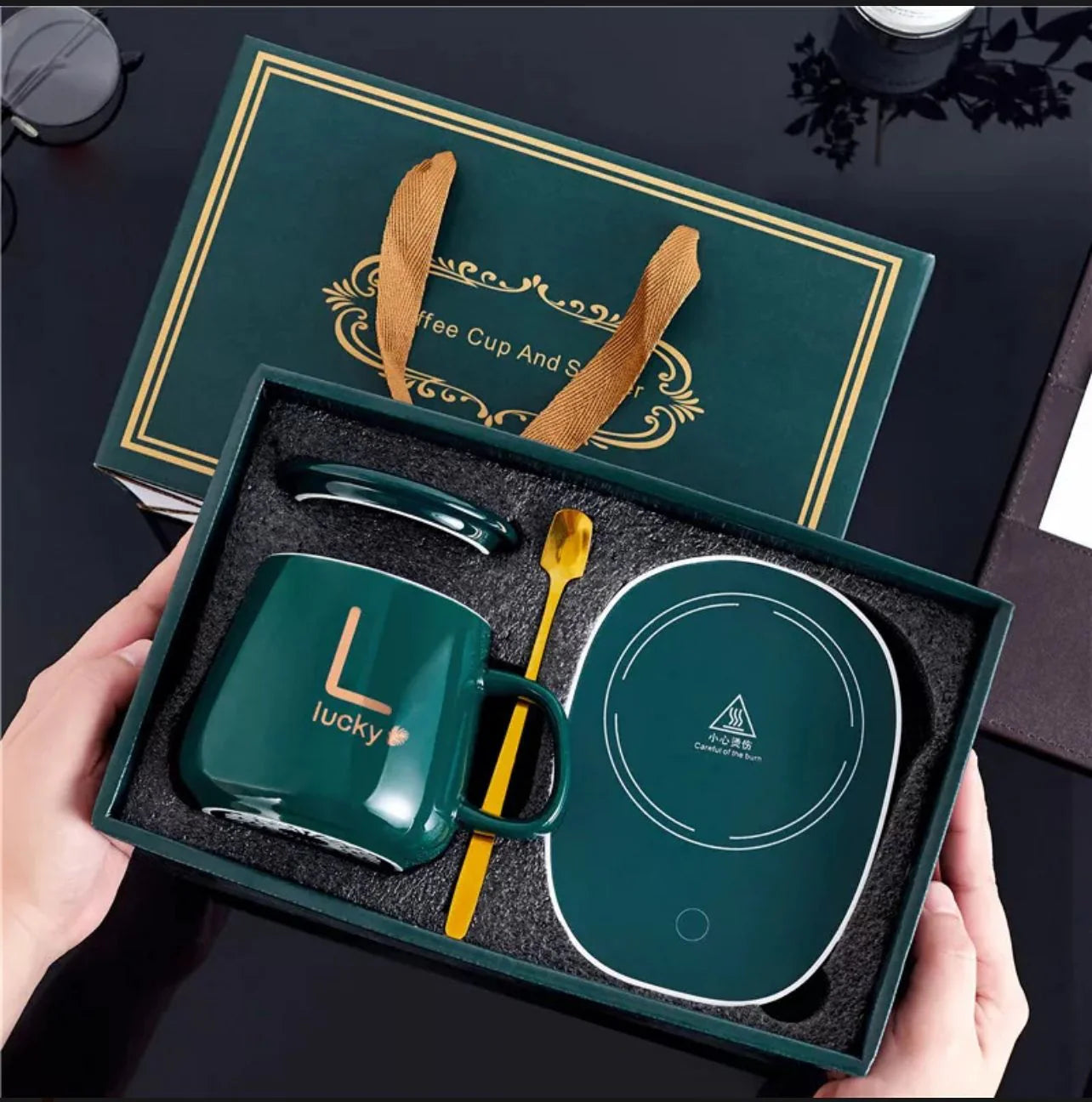 ☕ ¡No Más Café Helado! Taza Electrica + Cuchara de regalo